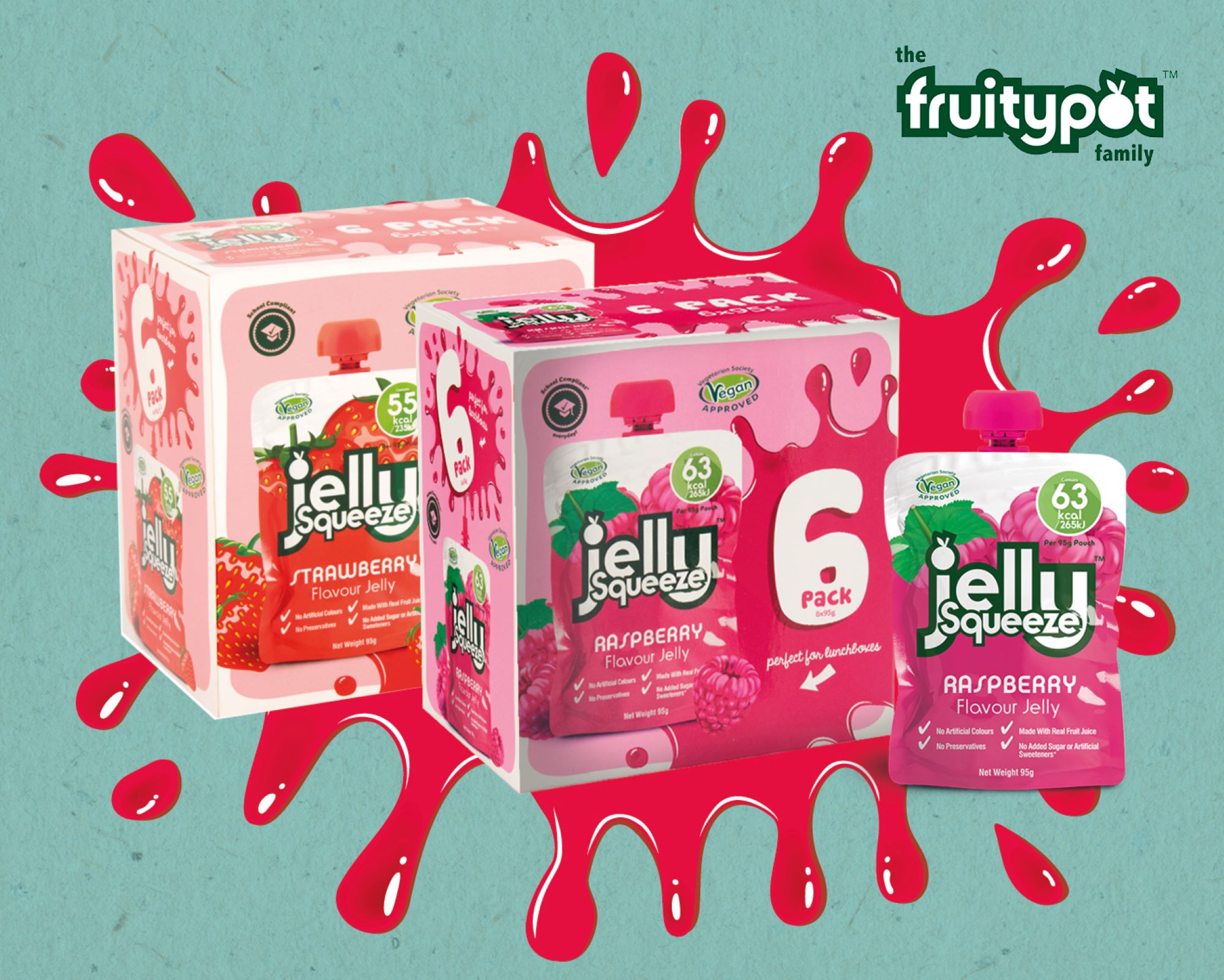 jelly squeeze products with splash